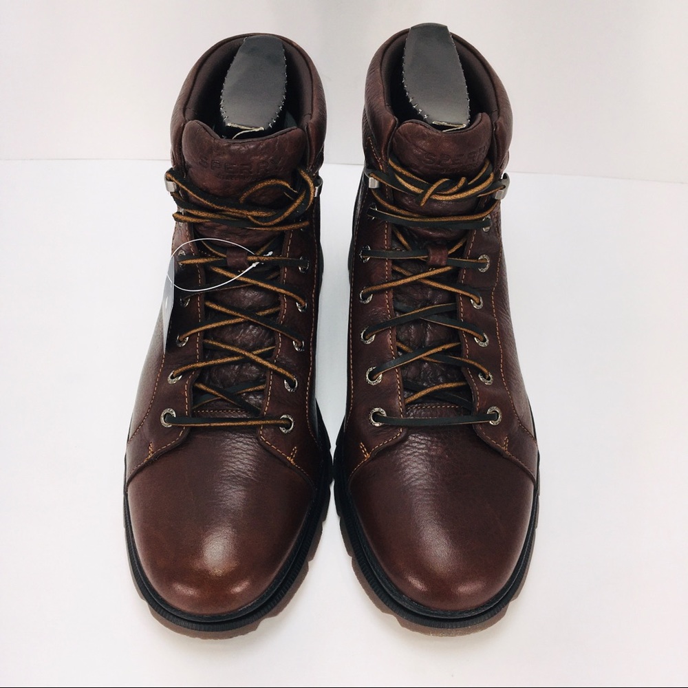 Sperry Men's Watertown LTT Dark Brown Leather Boot - Picture 6 of 16